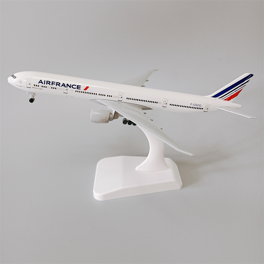 19cm 합금 메탈 에어 프랑스 보잉 777 B777 항공기 모델 다이 캐스트 비행기 모델 W 휠 랜딩 기어 항공기